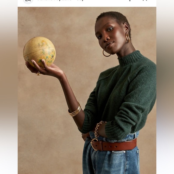 Mock Neck Wool Blend Banana Republic Sweater - Picture 2 of 10